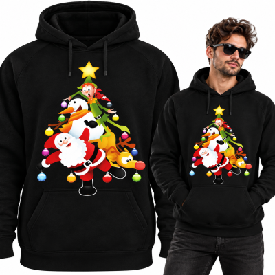 BLUZA Z KAPTUREM ŚWIĄTECZNA  CHRISTMAS